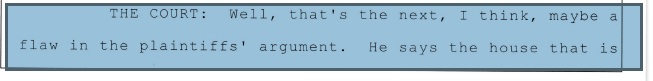House not on farm the court